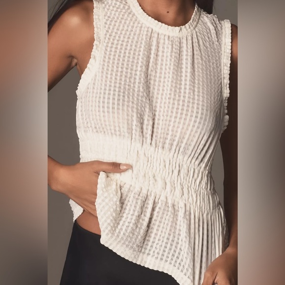 Maeve Smocked Halter Top by Anthropologie. NWT! - Picture 3 of 4